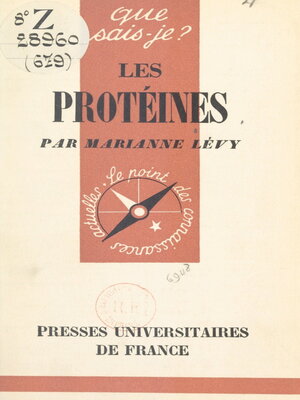 cover image of Les protéines